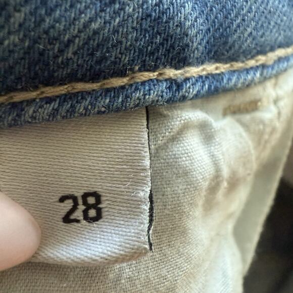 VERVET High Rise Busted Knees Straight Leg Jeans Size 28 Medium Wash Denim Y2K - Picture 4 of 6